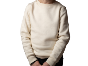 CAP SUR PORNIC - Sweat Blanc - Beige - Collection Hiver 2021 - Unisex Enfant